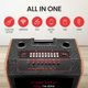 thumbnail image 3 of Pyle Portable Wireless BT Streaming Loudspeaker Karaoke Machine with Touch Screen and Wireless Microphone, Wheels and Handle Bar, Supports USB/SD/MMC/PC/TV / MP3 / Mobile Phone, etc., 3 of 8
