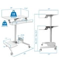thumbnail image 2 of Mount-It! Mobile Sit-Stand Computer Workstation, Ergonomic, White, 2 of 9