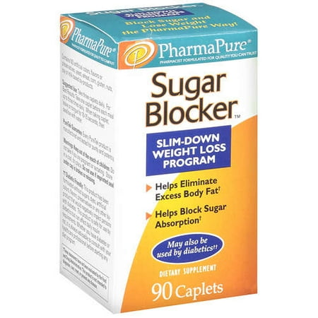 Pharmapure Slim-Down Weight Loss Program Sugar Blocker, 90 ct