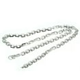 thumbnail image 5 of HOOUN Real 925 Sterling Silver Men Women Glossy Square Box Wide O Link Chain Necklace -25.6'', 5 of 6