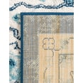 thumbnail image 7 of Unique Loom Parker Collection Area Rug - Kokulu (7' 10" Square Navy Blue/Ivory), 7 of 7