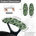 thumbnail image 6 of SCRAWLGOD Camouflage Green Dustproof Office Chair Armrest Slipcovers 2 Pieces Stretchy Gaming Chair Armrest Protector Comfy Breathable Computer Chair Arm Covers, 6 of 6