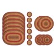 thumbnail image 3 of Homespice Cider Barn Red Jute Braided Table Accessories ( Pack Of 17 ) 4" Coaster (6pcs), 8" Trivet (3pcs) and 15"Placemat (2pcs) 13x19" Placemat (6pcs), 3 of 3