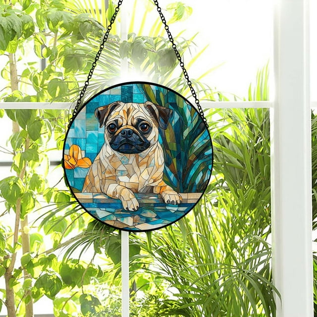 Colgantes de acrílico, decoraciones navideñas, exquisitos animales de acrílico, decoración plana para el hogar, adornos colgantes de acrílico planos, decoración colgante, decoraciones de jardín, decor