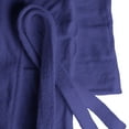 thumbnail image 4 of Men's Plush and Absorbent Turkish Cotton Bathrobe by Blue Nile Mills - Large/Extra Large, Navy Blue, 4 of 6