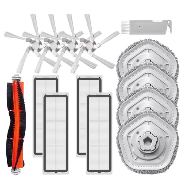 Cepillo Principal, Cepillo Lateral, Filtro Hepa, PañO de Mopa para Bot W10 W10 Pro, Robot de Autolimpieza, Aspiradora y Piezas de Mopa