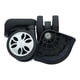 thumbnail image 2 of Paquete de 2 ruedas multiusos para carrito, con rotación de 360 ​​grados, flexibles, para reparación de equipos y piezas lisas., 2 of 9