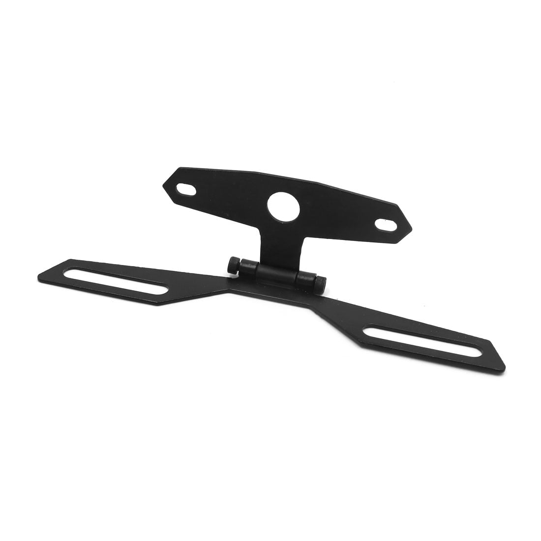 Unique Bargains Universal Motorcycle Folding License Plate Holder Tail Light Bracket Mount