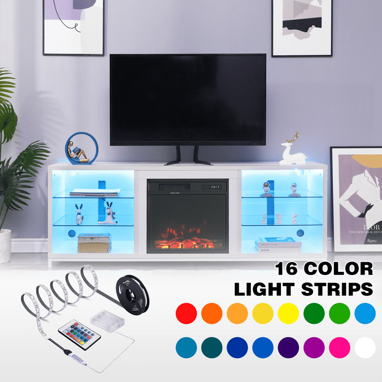 Black glass 2024 tv stand b&m
