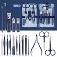 thumbnail image 3 of Muyoka Kit de manicura 18 en 1 Kit de cuidado de uñas profesional Kit de cuidado personal de manicura portátil de acero inoxidable para viajes en el hogar Juego de cortaúñas para dedos y pies unisex K Muyoka Hogar, 3 of 6