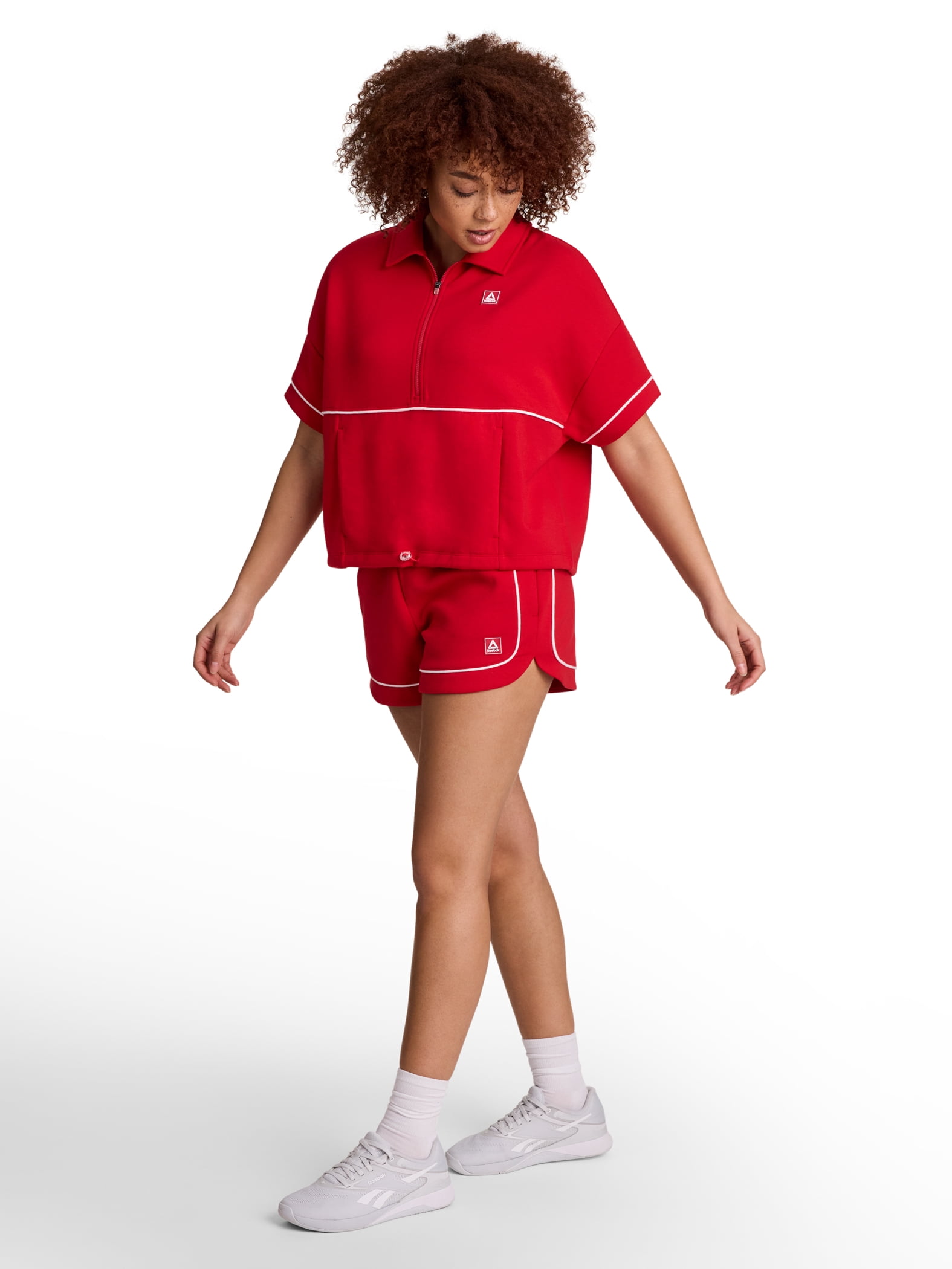 Reebok Women's and Women's Plus Team Player Short Sleeve Oversize Pullover, Sizes XS-4X