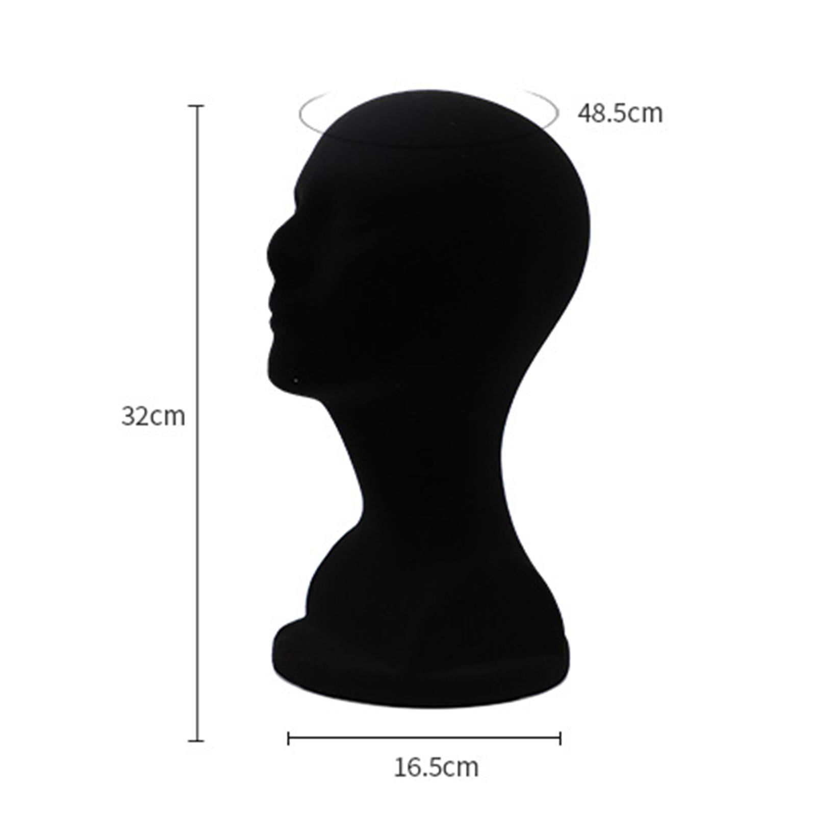 2 Piece Portable Mannequin Head Model Display Hat Stand for Home Salon Travel