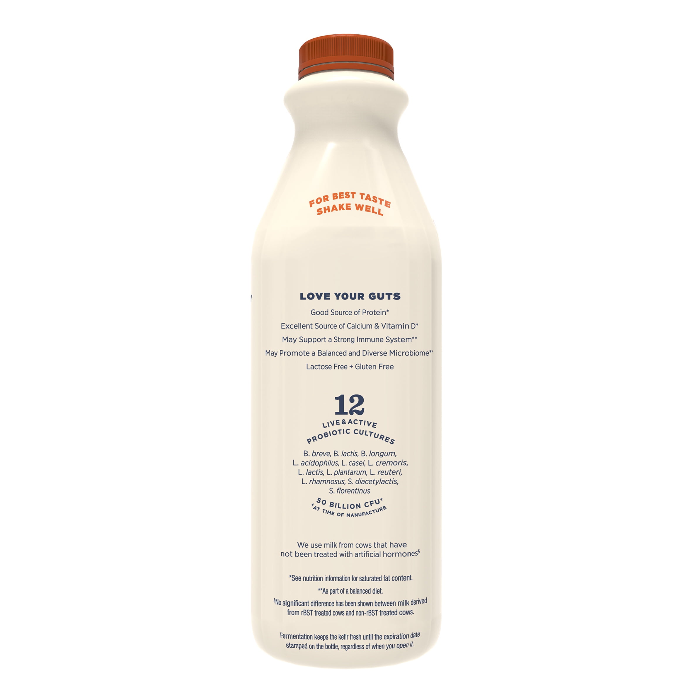 Lifeway Whole Milk Peach Kefir, 32 fl oz bottle