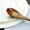 thumbnail image 4 of Cucharas de madera para comer, 6 piezas Planta natural japonesa Elipse Juego de cucharas de madera para cocinar Mezclar Revolver Miel Té Soda Postre Coco Bo, 4 of 5