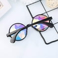 thumbnail image 3 of Lunettes Kaléidoscope Arc-en-Ciel Rave Trou de Ver Prisme Lunettes de Diffraction (Noir), 3 of 4
