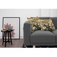 thumbnail image 2 of Ambesonne Floral Eucalyptus Throw Pillow Cover Pack of 2, Century&nbsp;Modern, 2 Pcs-36"x36", Amber Laurel Green, 2 of 5