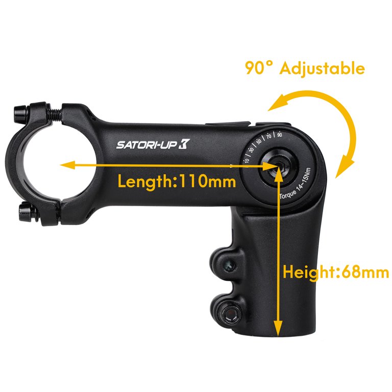 SATORI UP3 Bike Bicycle Riser Adjustable Handlebar Stem 1-1/8