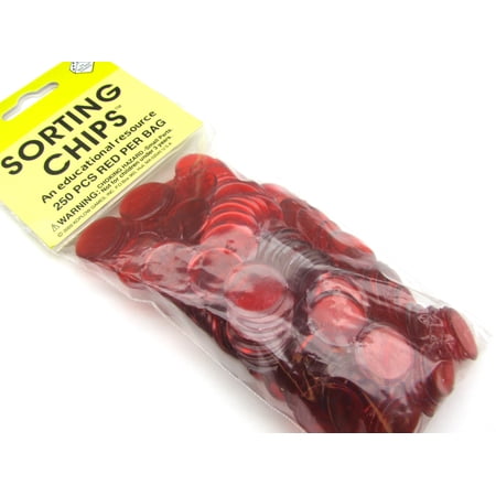 Koplow Games Bag of 250 Plastic 19mm Round Sorting Chip Gaming Accessory - Red #04297 price history on PriceWatchPro