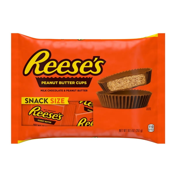 REESE'S, Milk Chocolate Peanut Butter Snack Size Cups Candy