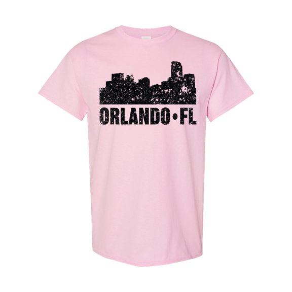 Inktastic Orlando Skyline with Grunge T-Shirt