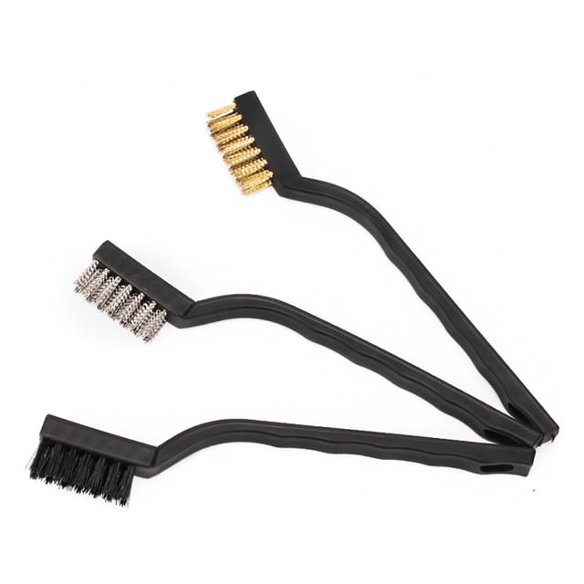 Mini 3 Uds. Juego De Cepillos De Limpieza Para Interiores De Automóviles De 7 Pulgadas, Cepillo Para Detalles Automáticos Yuarrent VI005384-00