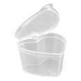 thumbnail image 4 of sweethay Envase de plástico de arcilla en forma de corazón Diseño transparente Arcilla PP Caja recargable Organizador con tapa Almacenamiento y organización del hogar transparente y 25 piezas, 4 of 6