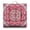 Ethnic Ma, variant on Rustic Floral Floor Pillow - 9-Point Stitched Square Zabuton with Bright Colorful Blossoms