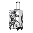 thumbnail image 2 of Cauagu Capybara Riding Bicycle Print Travel Luggage Cover,Travel Dust-proof Suitcase Cover Softside Suitcase Protector for 18-32inch,Not Included Suitcase, 2 of 8