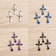 thumbnail image 3 of 20x aleación Jesús Cruz-encanto colorido crucifijo encanto Diy collar gargantilla, 3 of 5
