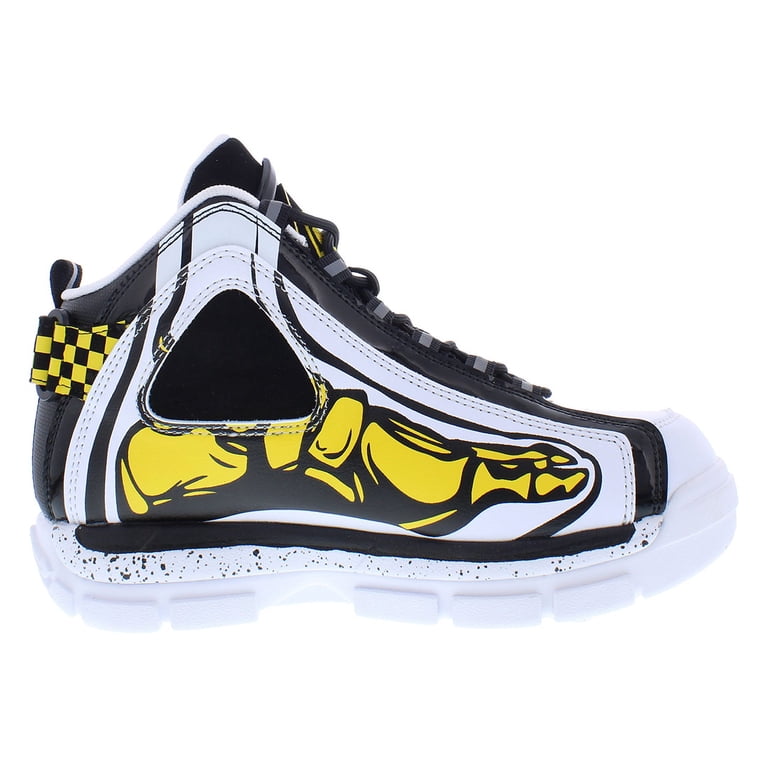 2セット FILA R3&R1 25.0 イエロー　ブラック　UNISEX Fila Grant Hill 2 Racing Boys Shoes Size 3.5, Color: Black/White