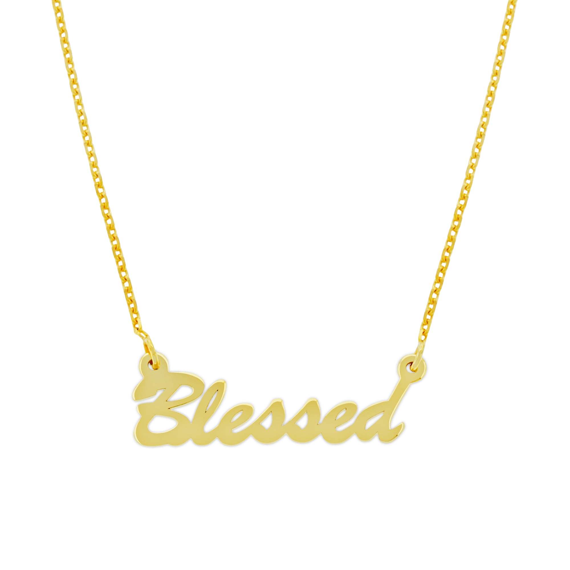 Charm America Charm America Gold Blessed Pendant with Adjustable