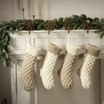 thumbnail image 6 of Pklyzj Christmas Stockings Knitted Christmas Stockings 18 Inches Large Knitting Wool Christmas Decorations Candy Bag Holiday And Family Stocking For Fireplace Christmas Party Decoration Christmas De, 6 of 6