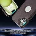 thumbnail image 5 of iPhone 16 Plus Case with Logo Hole, Premium PU Leather + TPU Slim Fit Shockproof Anti-Scratch Heavy Duty Protection Rugged Phone Case for Apple iPhone 16 Plus, Purple, 5 of 7