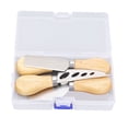 thumbnail image 2 of Juego De Raspador De Masilla, Juego De Masilla De Acero Inoxidable Pulido Ergonómico, Versátil, Fácil De Lavar, Con De Madera Para Grabado, 2 of 7