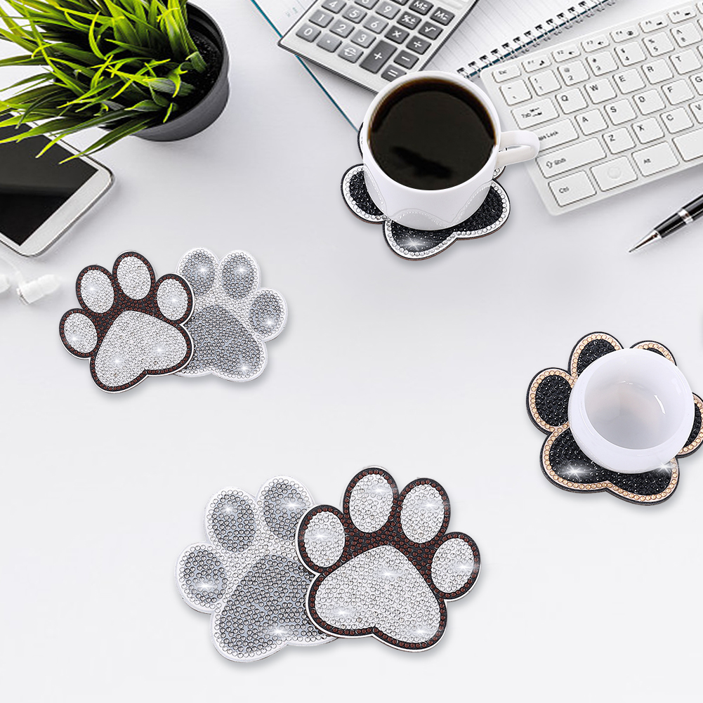  10 Pcs Dog Paw Shaped Diamond Painting Coasters Kits Cat Pet  DIY with Holder for Beginners Adults and Kids Art Craft Supplies Gift… :  Arts, Crafts & Sewing