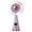 Pink, variant on Cute Portable Handheld Fan With RGB Colorful Light & Digital Display USB Rechargeable Personal Fan With 5 Speeds Quiet Desktop Fan For Home Travel, Summer Desktop Fan,Pink,7.1x3.5"