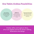 thumbnail image 4 of Wacom Intuos Small Bluetooth Graphics Drawing Tablet, 4 Customizable ExpressKeys, Portable for Teachers, Students and Creators, C, 4 of 10