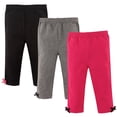 thumbnail image 1 of Hudson Baby - Pantalones Y Polainas De Algodón Para Niñas, Color Negro Rosa 5T Us, 1 of 1