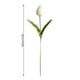 thumbnail image 4 of Bearachild Mini flor artificial, lirio único, tulipán, flor monarca, flor falsa de PU, decoración para el hogar y la Oficina, decoración para Flores artificiales blanco Bearachild HA6563-01B, 4 of 6