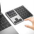 thumbnail image 3 of Teclado Numérico Bluetooth 2.4G Teclado Numérico Inalámbrico Ultrafino Teclado Numérico Recargable USB para IOS Android Ventana Negro, 3 of 5