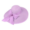 thumbnail image 2 of Sun Hats for Women UV Protection, Wide Brim Beach Straw Derby Hat Packable Floppy for Summer Vacation UPF 50+, 2 of 3