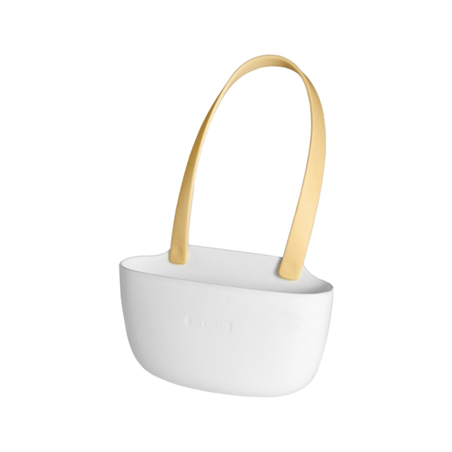 Yellow Kitchen Sink Sponges Soap Holder Bathroom Dish Drain Water Basket Storage Drying Rack Accessories Organizer