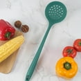 thumbnail image 4 of Silicone Soup Ladle Spoon,Silicone Nonstick Large Skimmer Slotted Spoons,Kitchen Ladle Strainer Spoons Heat Resistant Cooking Utensil,for Cooking Stirring Serving Draining Frying(Green), 4 of 9