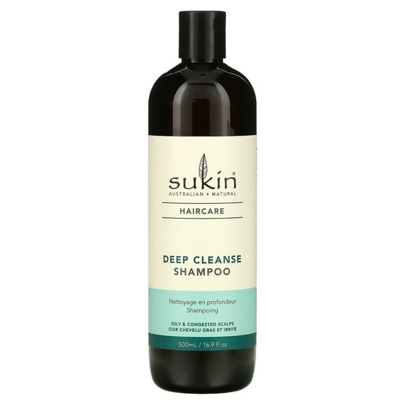 Sukin Haircare, Deep Cleanse Shampoo, Oily & Congested Scalps, 16.9 fl oz (500 ml)