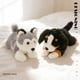 thumbnail image 4 of Peluche de perro realista, cachorro agachado, súper suave, para niños y adultos, ideal como regalo de decoración del hogar., 4 of 5