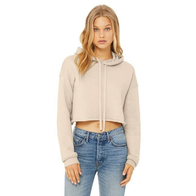 Bella + Canvas Ladies' Cropped Fleece Hoodie