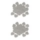 thumbnail image 1 of 100 piezas de estampado en , plano, etiquetas en , colgantes, para joyería, llaves para mascotas, fabricación y manualida, 1 of 9