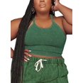 thumbnail image 3 of Gomelly Ladies Jogger Set Elastic Waist Plus Size Tracksuit Loose Fit Two Piece Outfit Women Breathable Running Sweatsuits Oversized Lounge Sets Green L, 3 of 5
