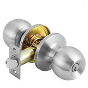 Ball Door Knob with Lock and Key,Stainless Steel Entry Door Lock,Entry Door Lockset,Exterior Door Knobs for Bedroom or Bathroom
