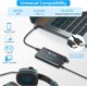 thumbnail image 3 of Amplificador de auriculares USB C profesional de 16-300 Ω, portátil, tipo C, recargable, DAC, volumen de auriculares., 3 of 4